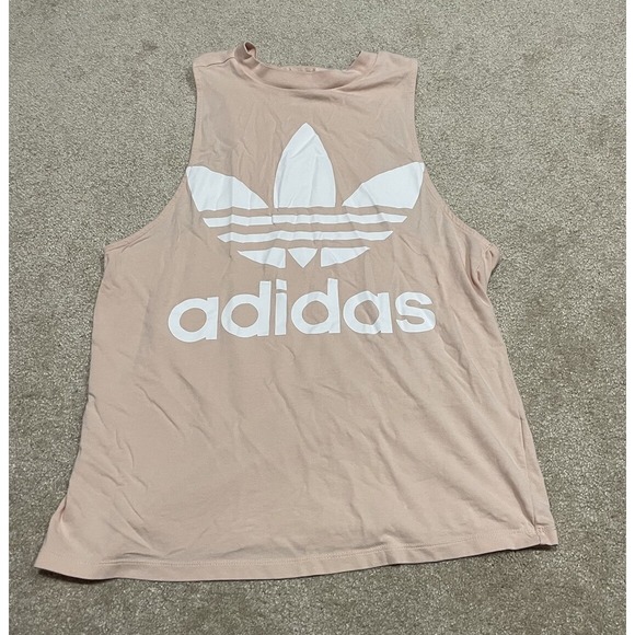 Adidas Women's M Peach Workout Tank With Trefoil Logo - Picture 1 of 5